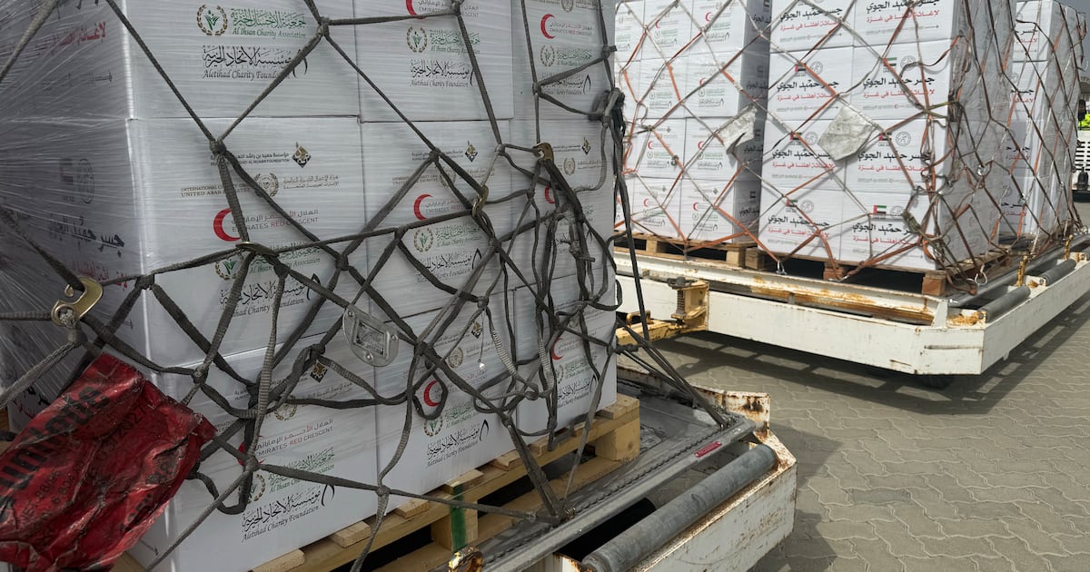 الإمارات تُرسل 100 طن من المساعدات الغذائية إلى غزة عبر جسر جوي | ذا ناشيونال