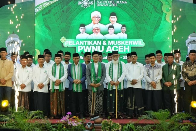 PBNU Lantik Pengurus PWNU Aceh, Rektor UIN Ar-Raniry Jadi Katib Syuriyah