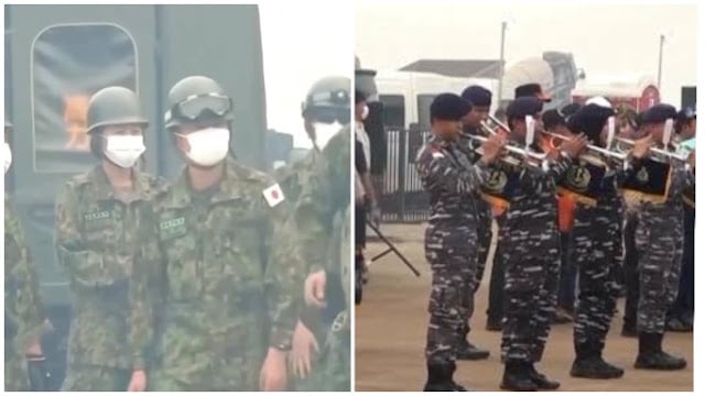 Japanese Aid for West Kalimantan Forest Fires Greeted by Marching Band, Draws Attention