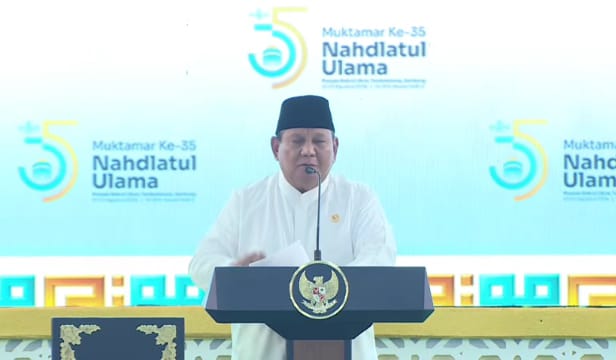 Presiden Prabowo di Muktamar NU Jombang: Saya Tidak Mengatur Ini Semua