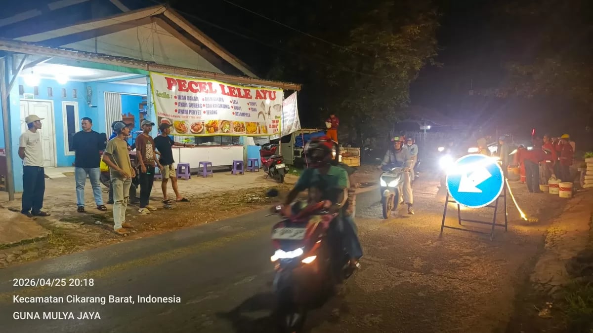 PT GMJ Perbaiki Infrastruktur Jalan di Desa Cibening, Bekasi