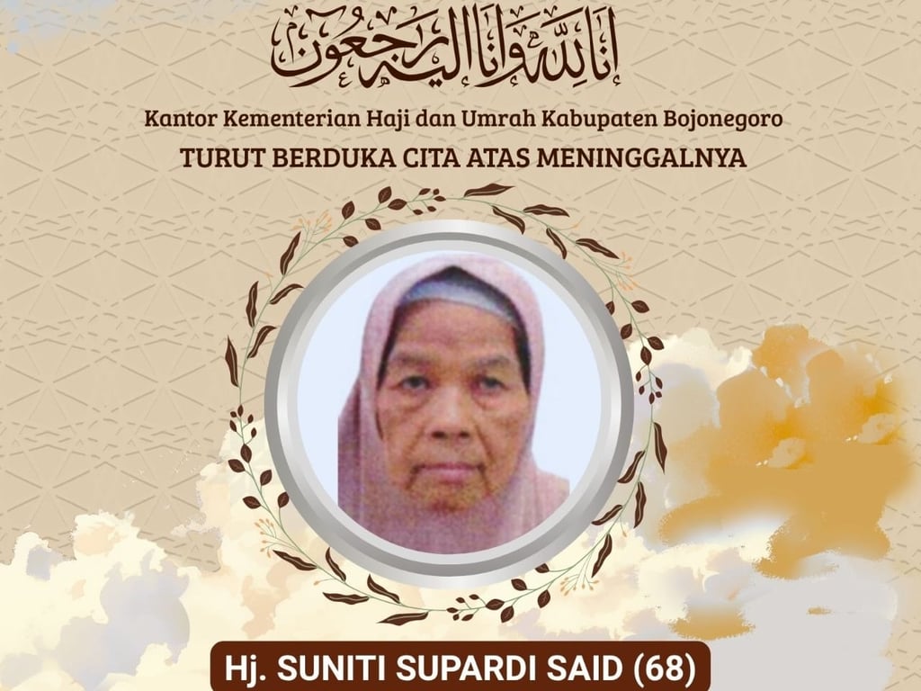 Satu Lagi Jemaah Haji Asal Bojonegoro Meninggal Dunia di Tanah Suci