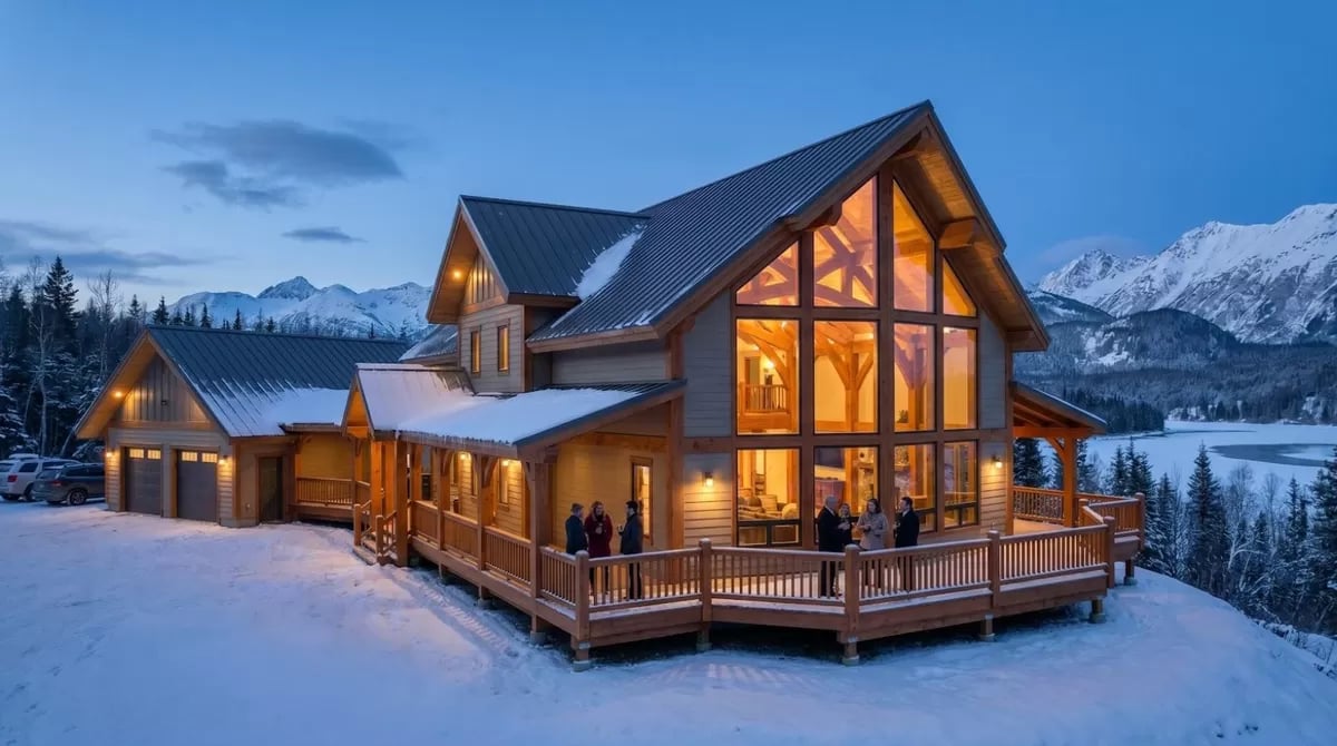 4 Desain Rumah Kerangka Kayu Kustom Terbaik untuk Properti di Alaska