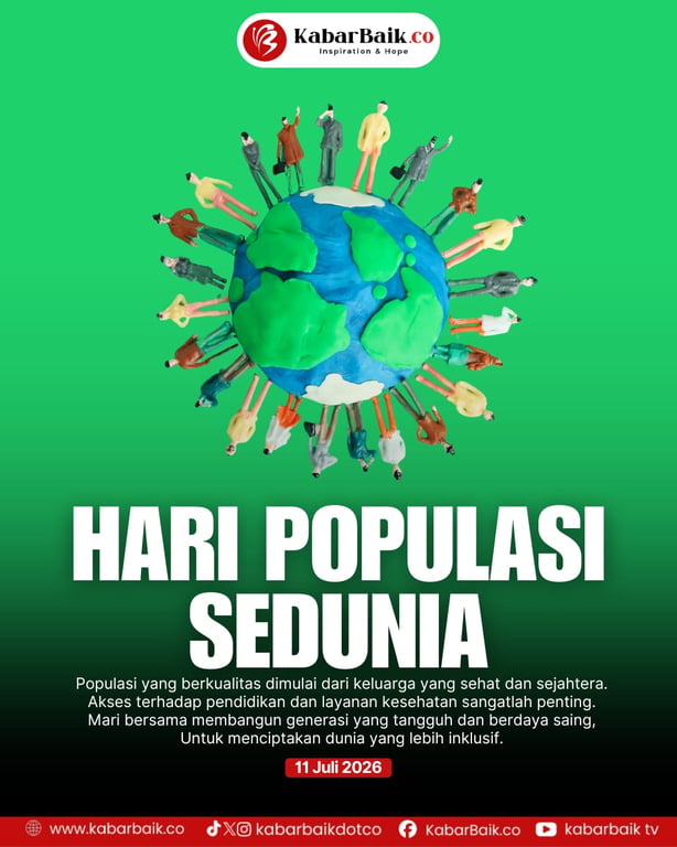 11 Juli Hari Populasi Sedunia: Momentum Bangun Generasi Berkualitas di Tengah Tantangan Kependudukan