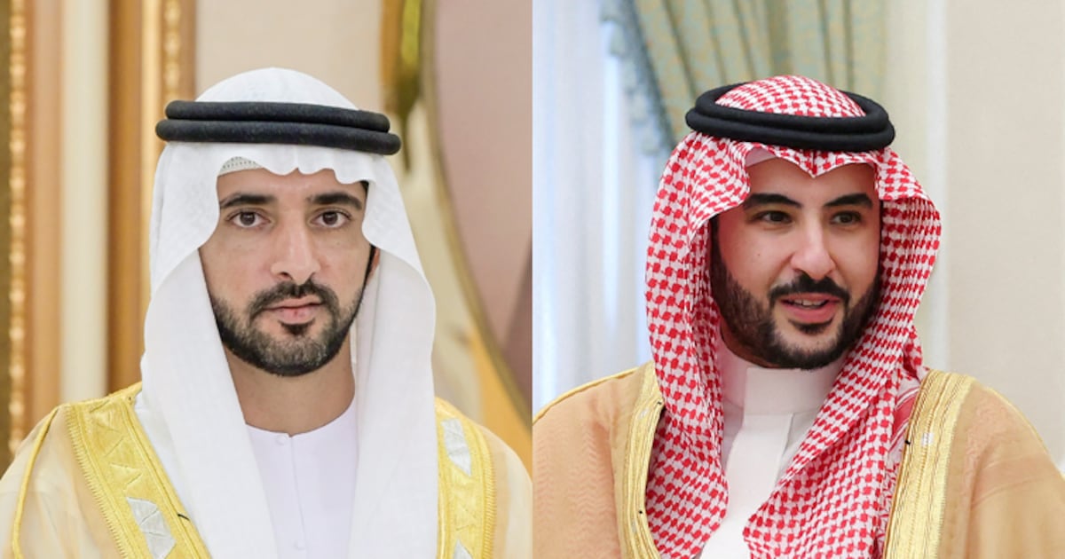 Sheikh Hamdan Bahas Serangan Iran dengan Menteri Pertahanan Arab Saudi | The National