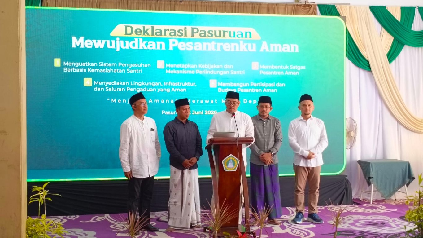 RMI PBNU کمپین ملی Pesantrenku Aman را در پاسوروان راه‌اندازی کرد، با هدف عاری از خشونت