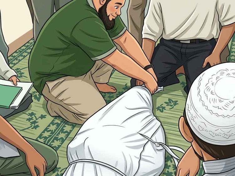 یاسای حەمامکردنی مردوو لە ئیسلام: دۆخی تایبەت