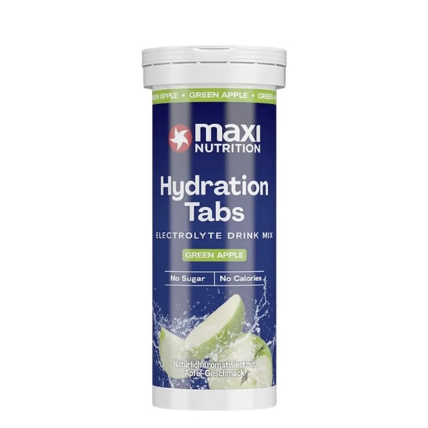 MaxiNutrition Hydration Tabs - Green Apple (40g) - Elektrolytter