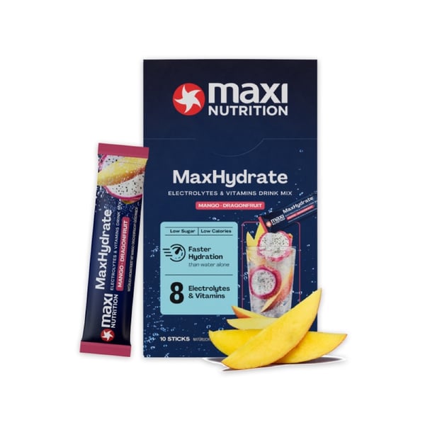 MaxiNutrition MaxHydrate Classic Electrolyte Drink - Mango Dragonfruit (10 x 16g) - Elektrolytter