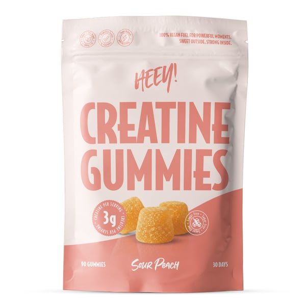 Heey! Creatine Gummies - Sour Peach (90 pcs) - Kreatin