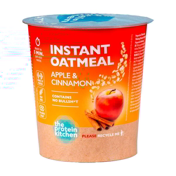 The Protein Kitchen Instant Oatmeal - Apple & Cinnamon (60g)