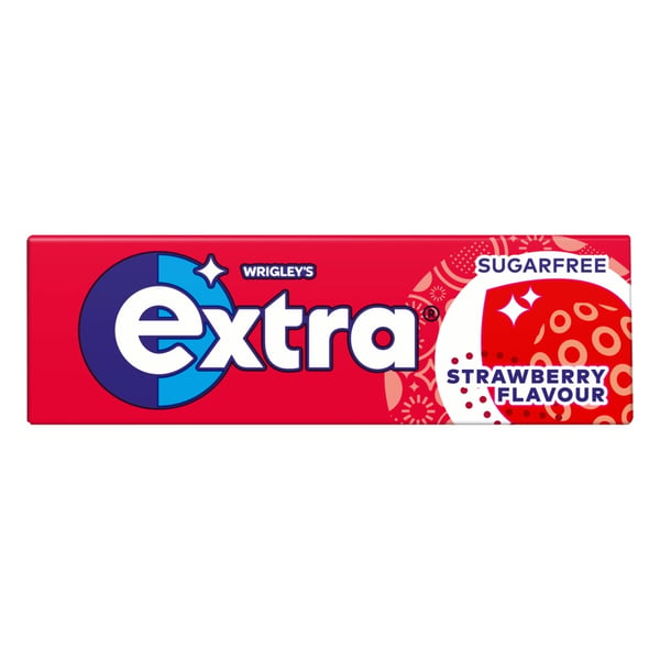 Extra Tyggegummi - Strawberry Sugarfree (10 x 15 stk) - Friskmund