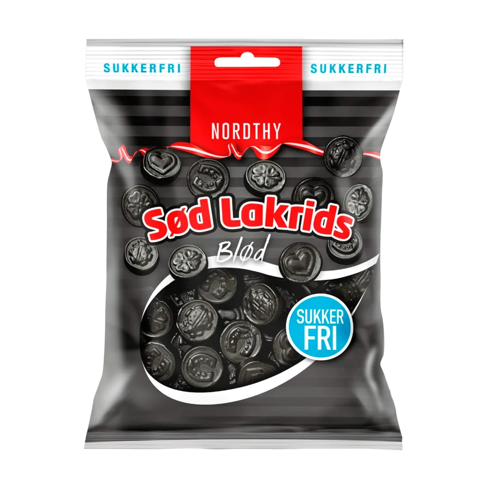 Nordthy Sukkerfri Sød Lakrids - Blød (75g)