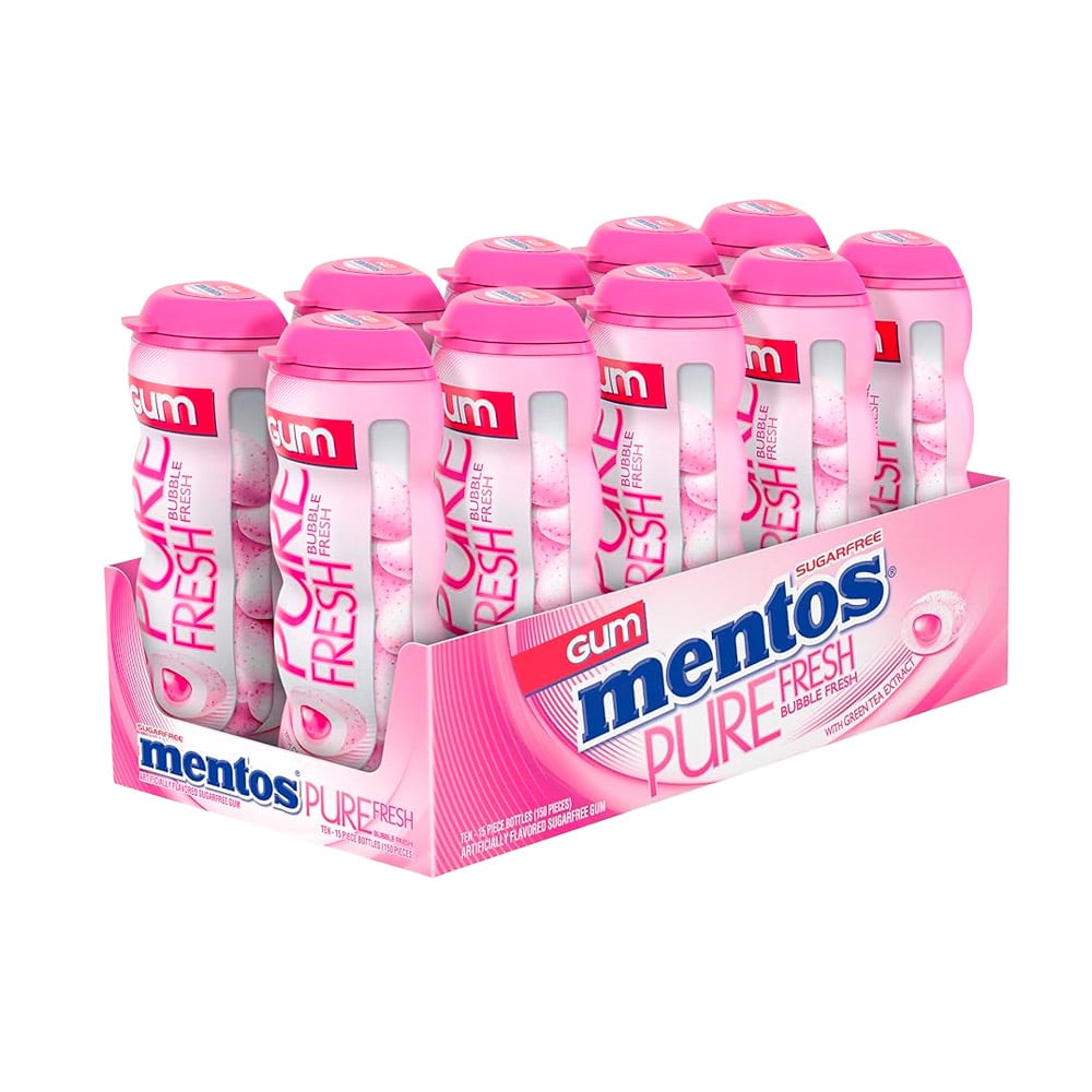 Mentos Pure Fresh Sugarfree - Bubble (10 x 30g)