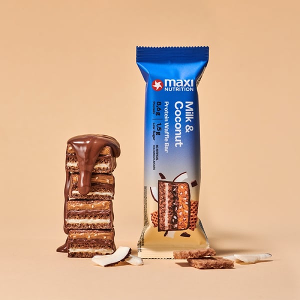 MaxiNutrition Protein Waffle Bar - Milk & Coconut (40g) - Proteinbar