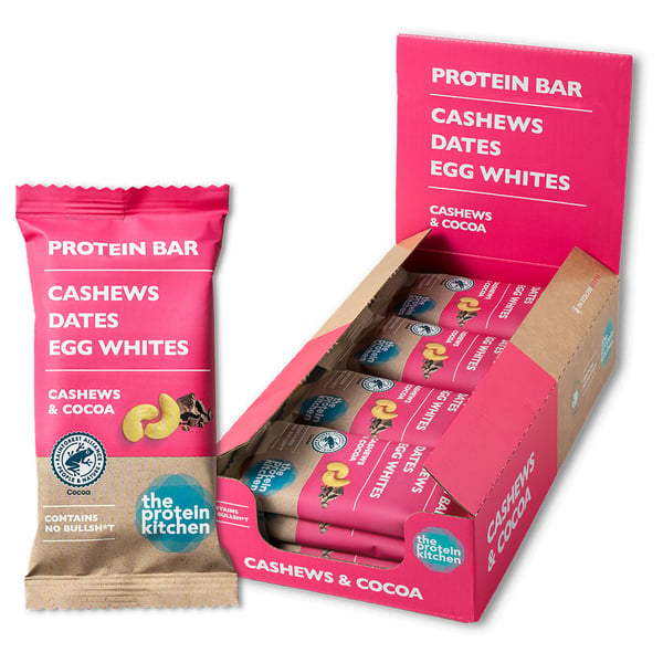 The Protein Kitchen Proteinbar - Cashew & Cocoa (12 x 50g) - Proteinbar