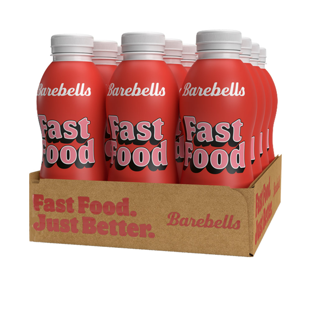 Barebells Fast Food Shake Jordbær (12 x 500ml)