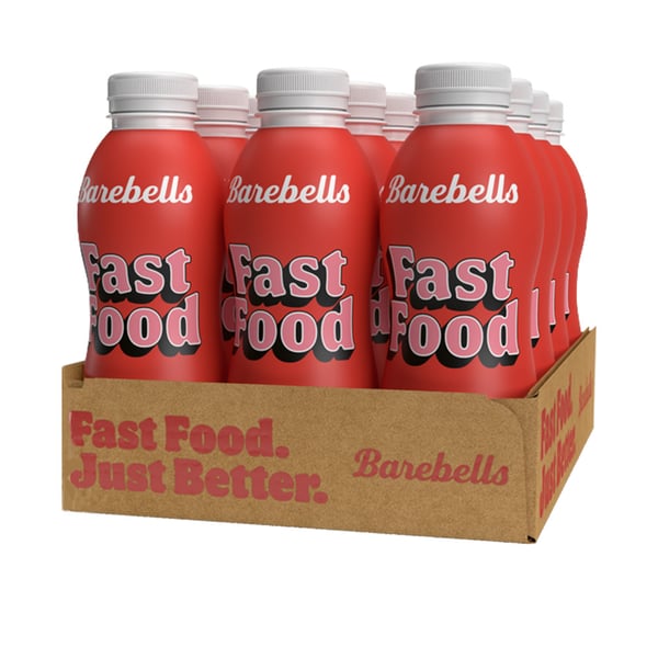 Barebells Fast Food Shake Jordbær (12 x 500ml)