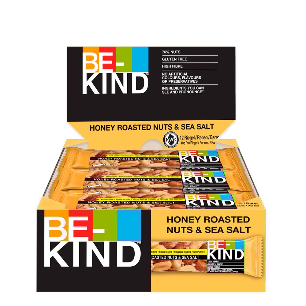 Be Kind - Honey Roasted Nuts & Sea Salt (12 x 40g)