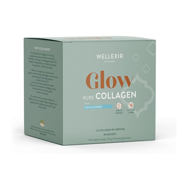 Wellexir Glow Pure Collagen Unflavoured Box (30x5g) - Vitaminer