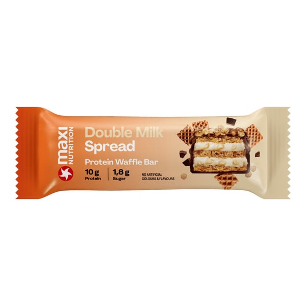 MaxiNutrition Protein Waffle Bar - Double Milk Spread (39g) - Proteinbar