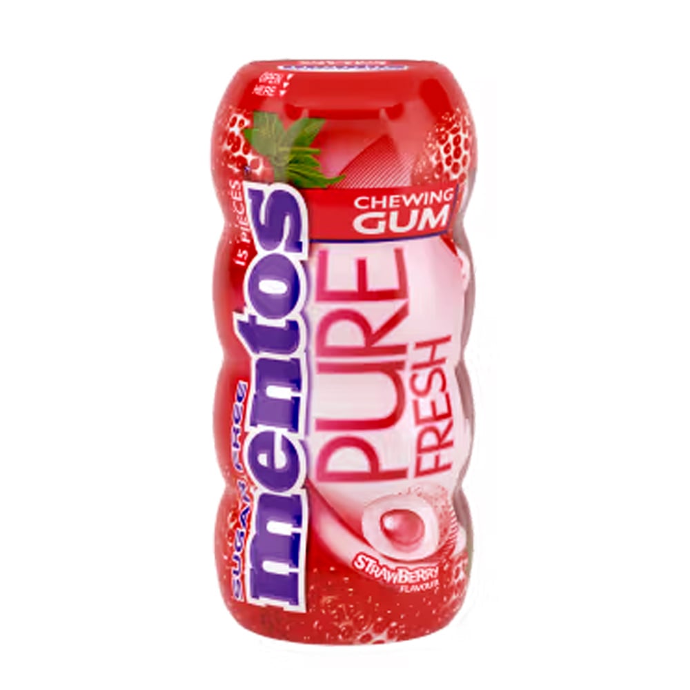 Mentos Pure Fresh Sugarfree - Strawberry (10 x 30g)