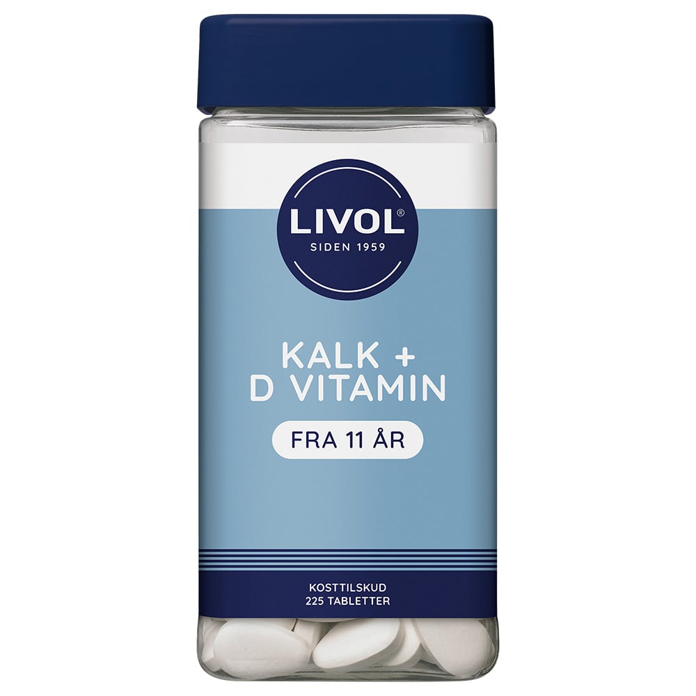 Livol Kalk og D3-vitamin (225 stk)