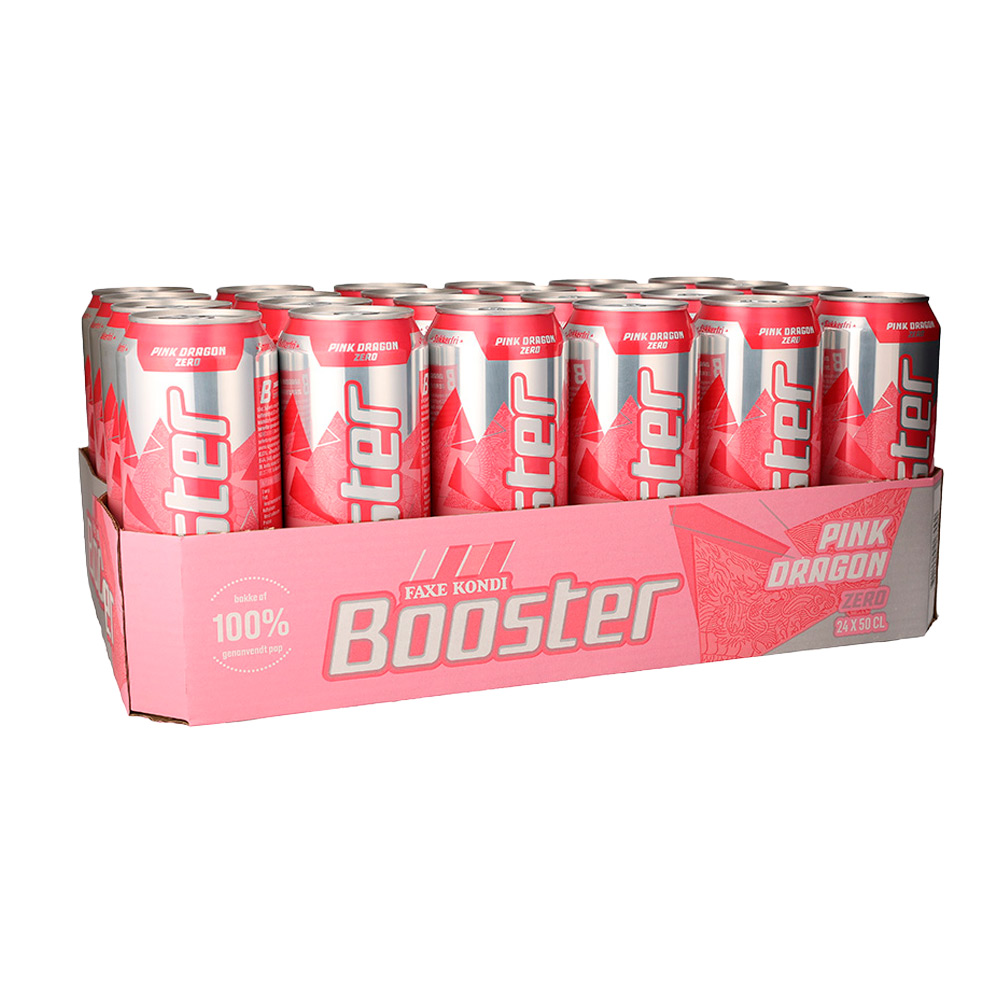 Faxe Kondi Booster Pink Dragon (24 x 500 ml)
