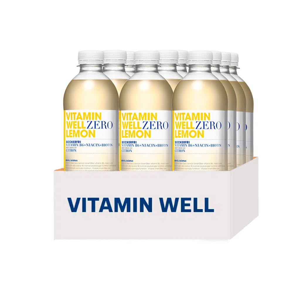 Vitamin Well Zero Lemon (12 x 500ml)