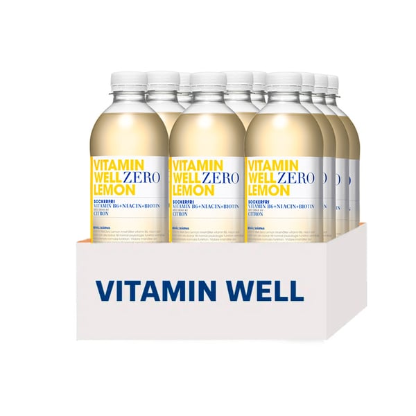 Vitamin Well Zero Lemon (12 x 500ml)