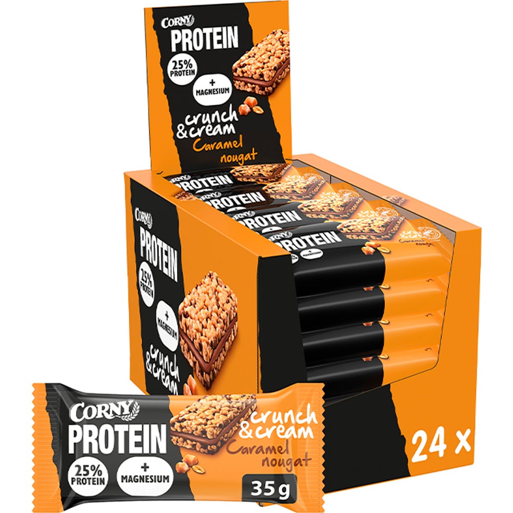 Corny Protein Crunch & Cream Caramel Nougat (24 x 35g)