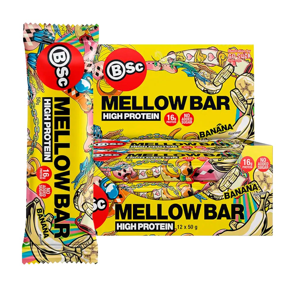 Body Science Mellow Bar - Banana (12 x 50g)