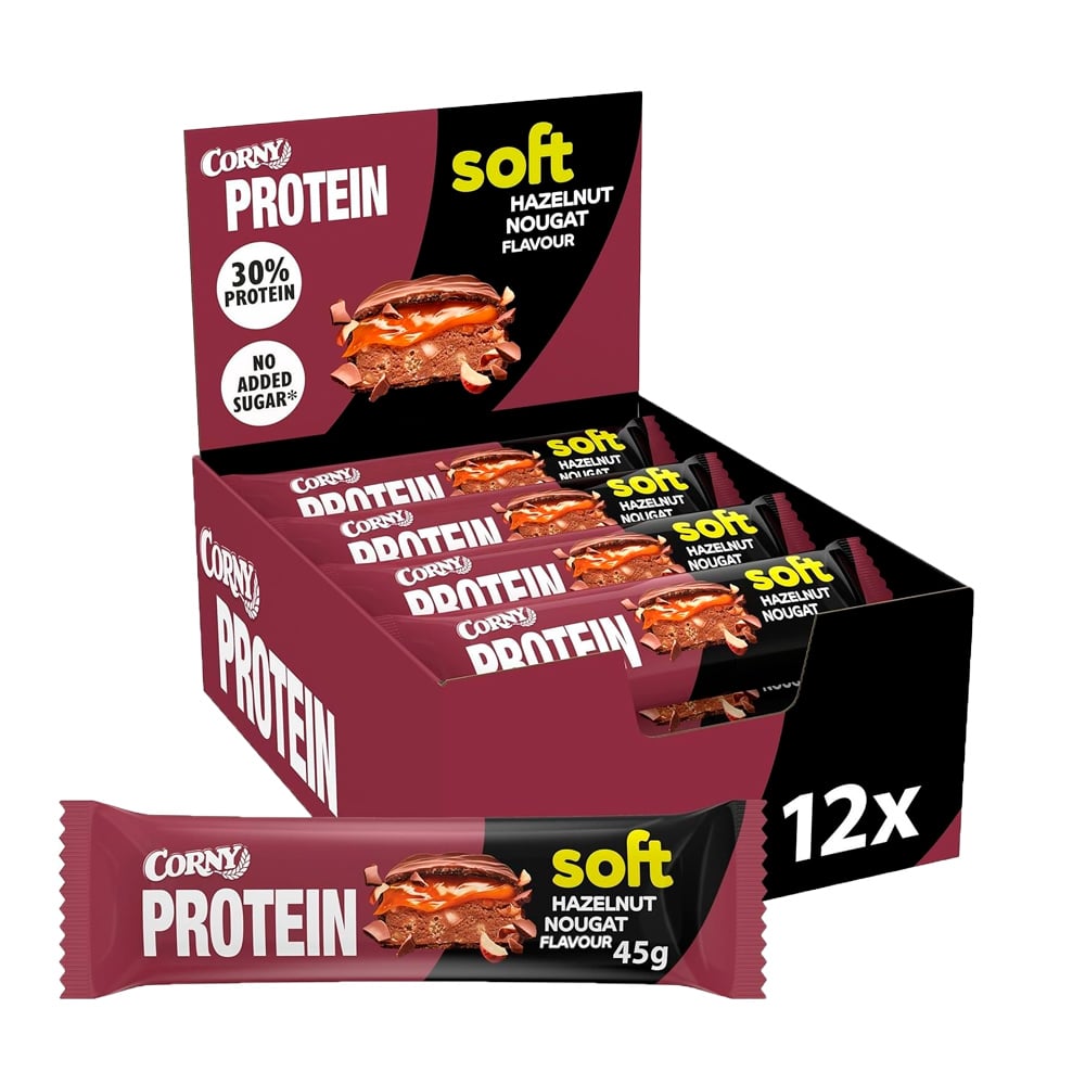 Corny Soft Proteinbar Hazelnut Nougat (12 x 45g)