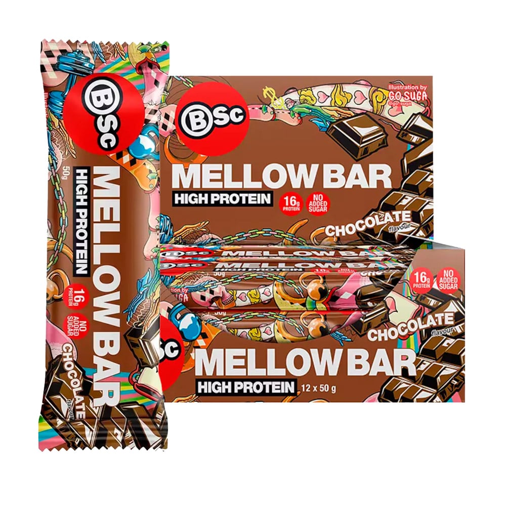 Body Science Mellow Protein Bar - Chocolate (12 x 50g)