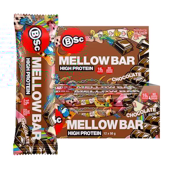 Body Science Mellow Protein Bar - Chocolate (12 x 50g)