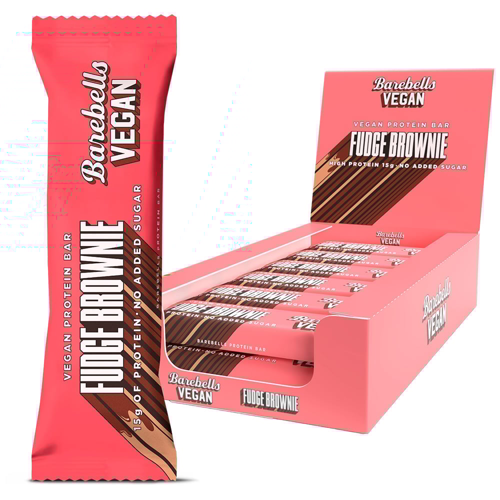 Barebells Vegan Proteinbar - Fudge Brownie (12 x 55g)