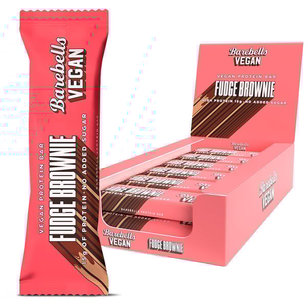 Barebells Vegan Proteinbar - Fudge Brownie (12 x 55g)