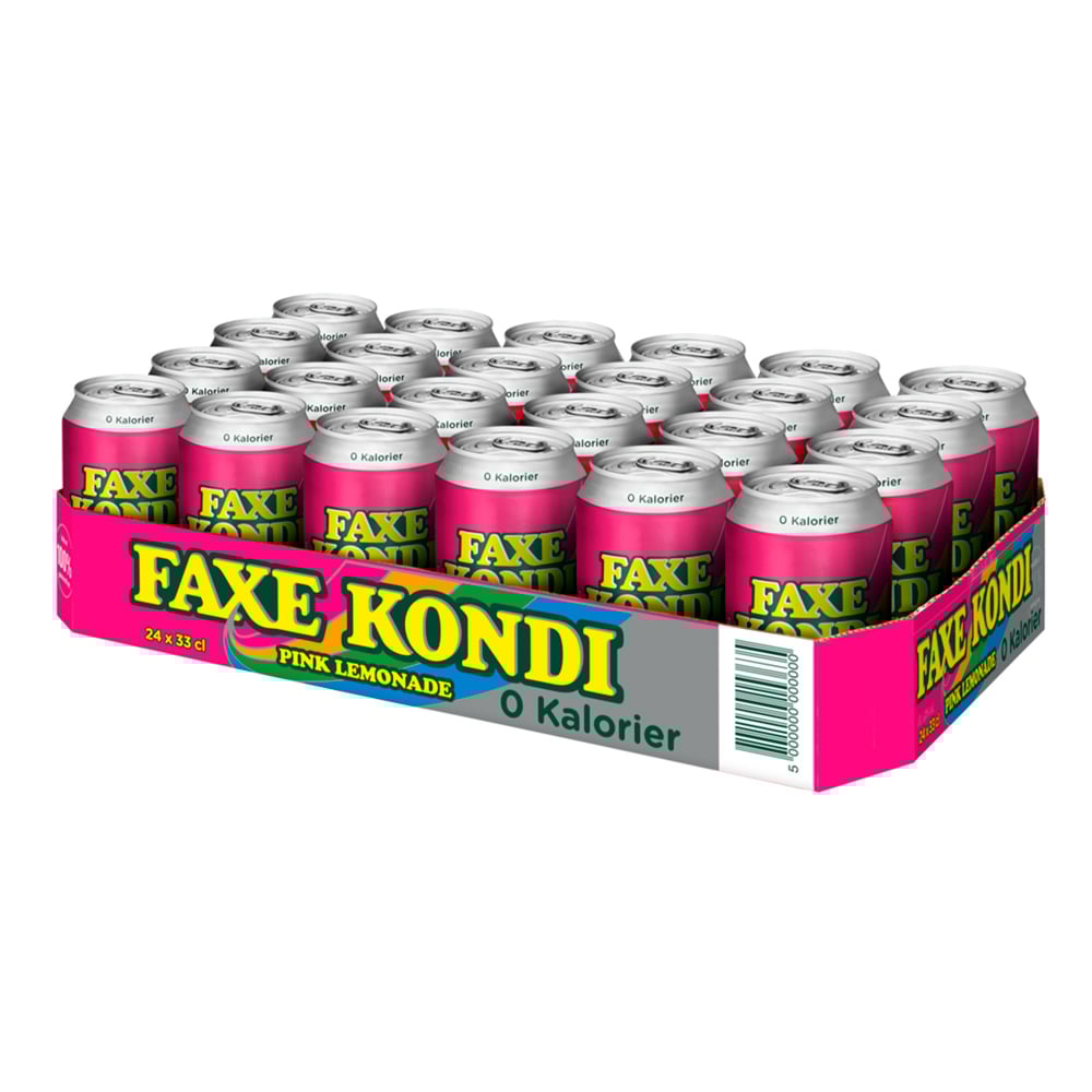 Faxe Kondi Pink Lemonade 0 (24 x 33cl)