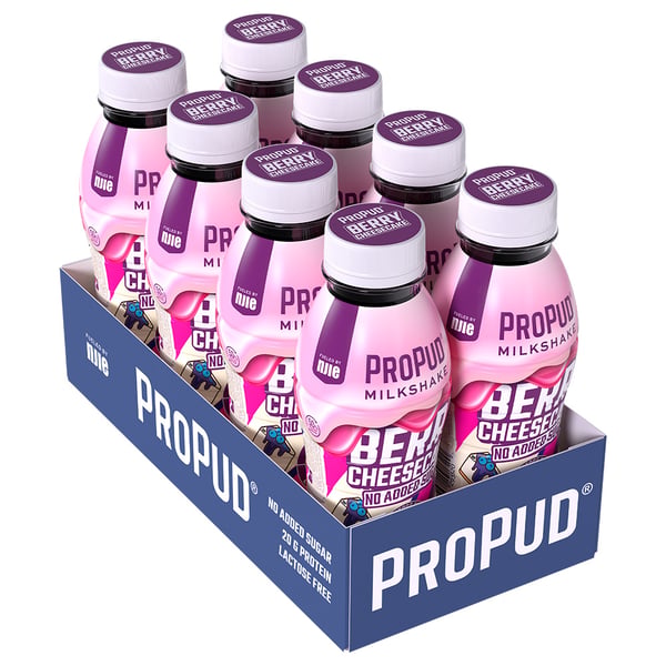 ProPud Proteinmilkshake - Berry Cheesecake (8 x 330ml) - Protein Milkshake