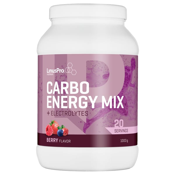 LinusPro Carbo Energy Mix Berry (1000g) - Kulhydrater