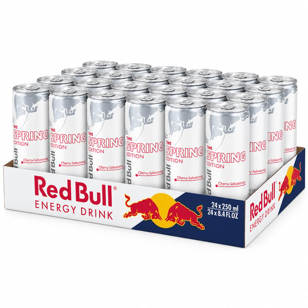 Red Bull White Edition Cherry Sakura (24 x 250ml) - Energidrik