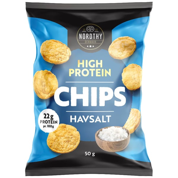 Nordthy High Protein Chips - Havsalt (50g)