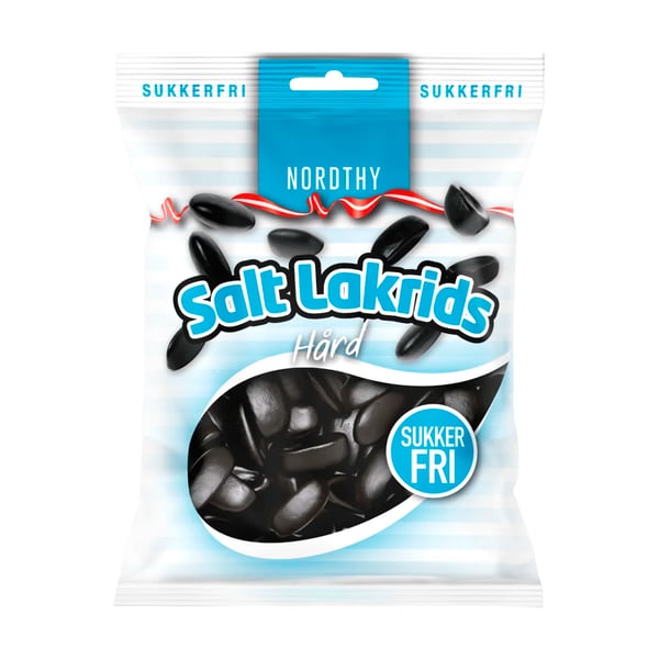 Nordthy Sukkerfri Salt Lakrids - Hård (65g)