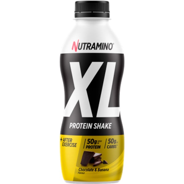 Nutramino XL Protein Shake - Banan & Chokolade (12 x 475ml)