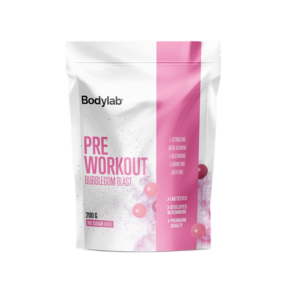 Bodylab Preworkout Bubblegum Blast (200g)