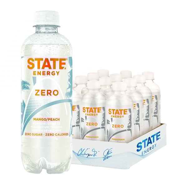 State Mango Peach Zero (12 x 400ml)