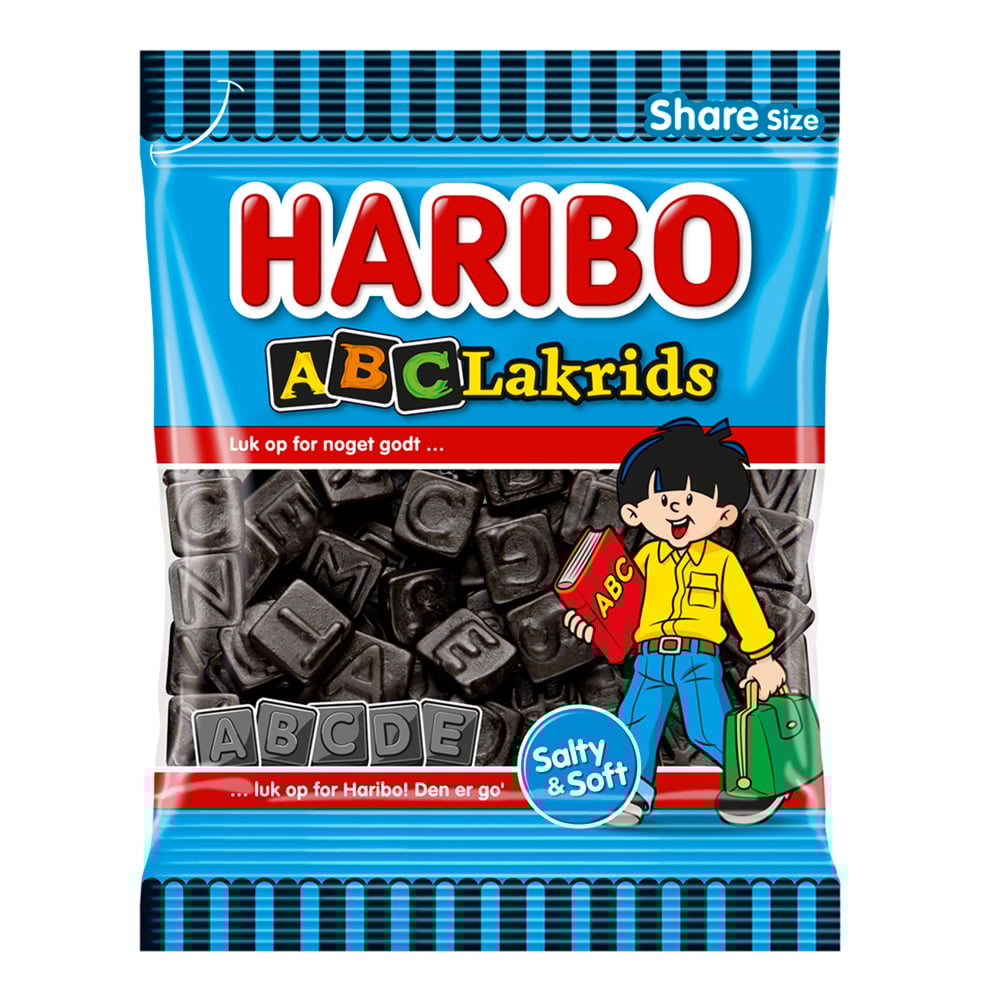 Haribo ABC-lakrids (120g)