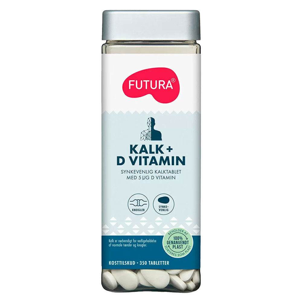 Futura Kalk + D Vitamin (350 tabletter)