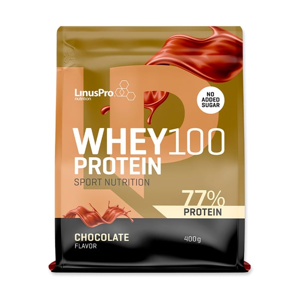 LinusPro Proteinpulver Whey100 Chokolade (400g)