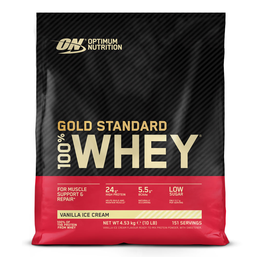 Optimum Nutrition 100% Whey Gold Standard - VANILLA ICE CREAM (4540g)